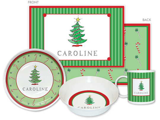 Christmas Tree 4-Piece Dinnerware Set